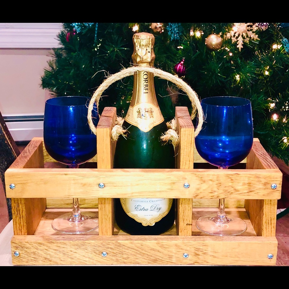 Homemade Vermont Wine Carrier